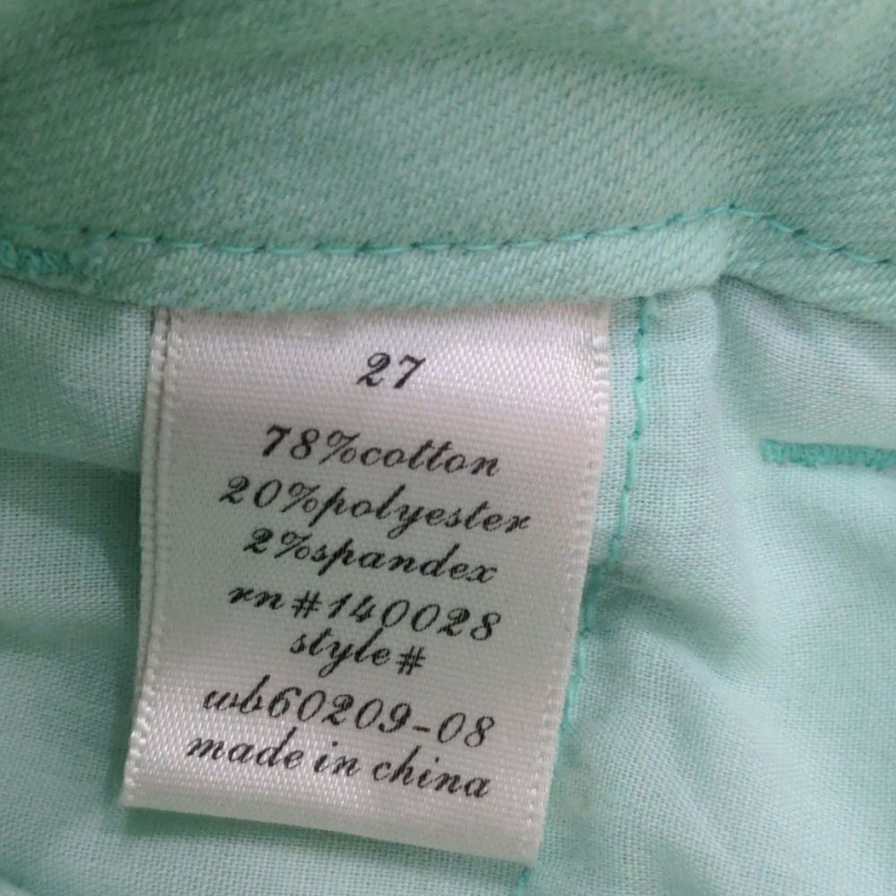 Harper Minty Blue Shorts Size 27 - Picture 4 of 10